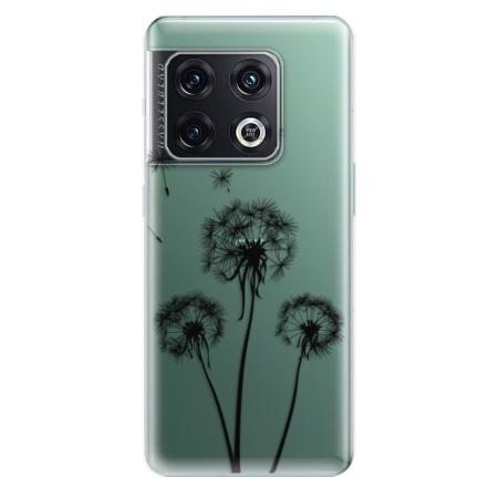 Odolné silikonové pouzdro iSaprio - Three Dandelions - black - OnePlus 10 Pro