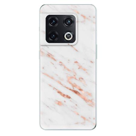 Odolné silikonové pouzdro iSaprio - Rose Gold Marble - OnePlus 10 Pro