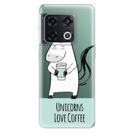 Odolné silikonové pouzdro iSaprio - Unicorns Love Coffee - OnePlus 10 Pro