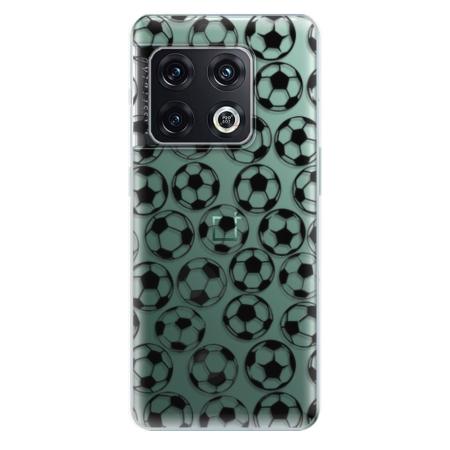 Odolné silikonové pouzdro iSaprio - Football pattern - black - OnePlus 10 Pro