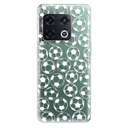 Odolné silikonové pouzdro iSaprio - Football pattern - white - OnePlus 10 Pro